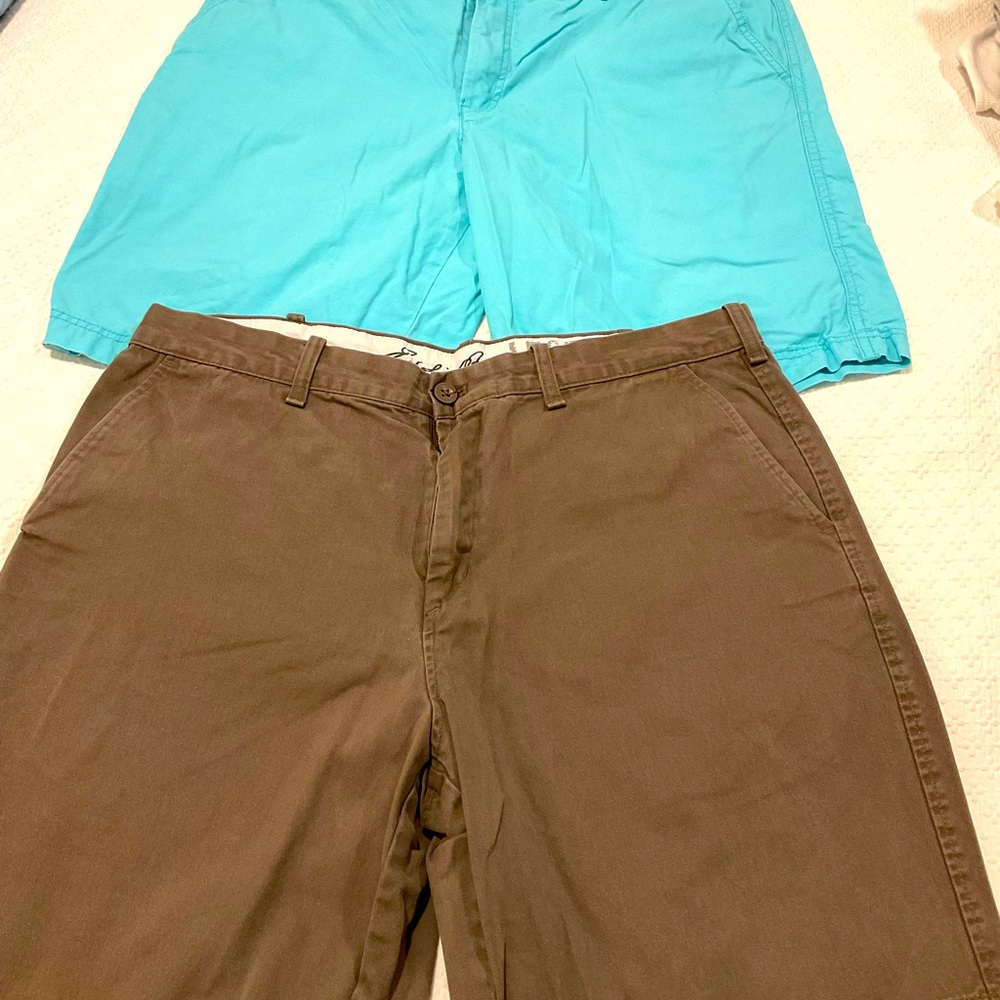 Two pairs men’s shorts size 38, 100% cotton